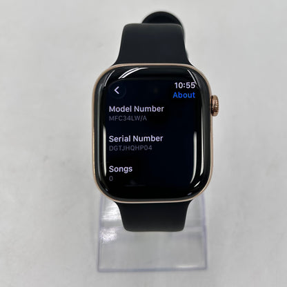 Unlocked Apple Watch Series 11 46MM Gold Titanium Black Sport Band MFC34LW/A