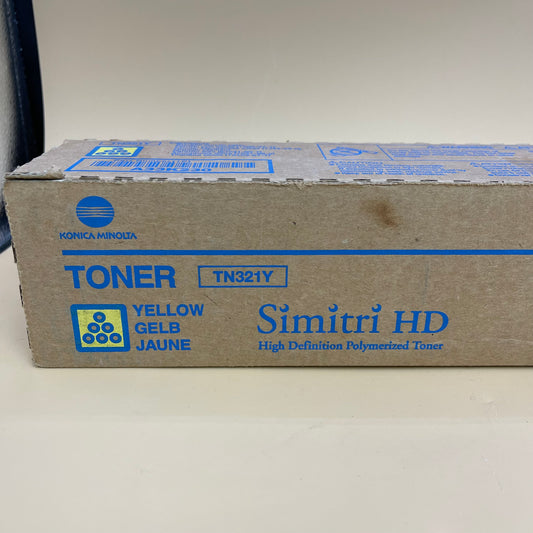 New Konica Minolta TN321Y Yellow Toner Cartridge