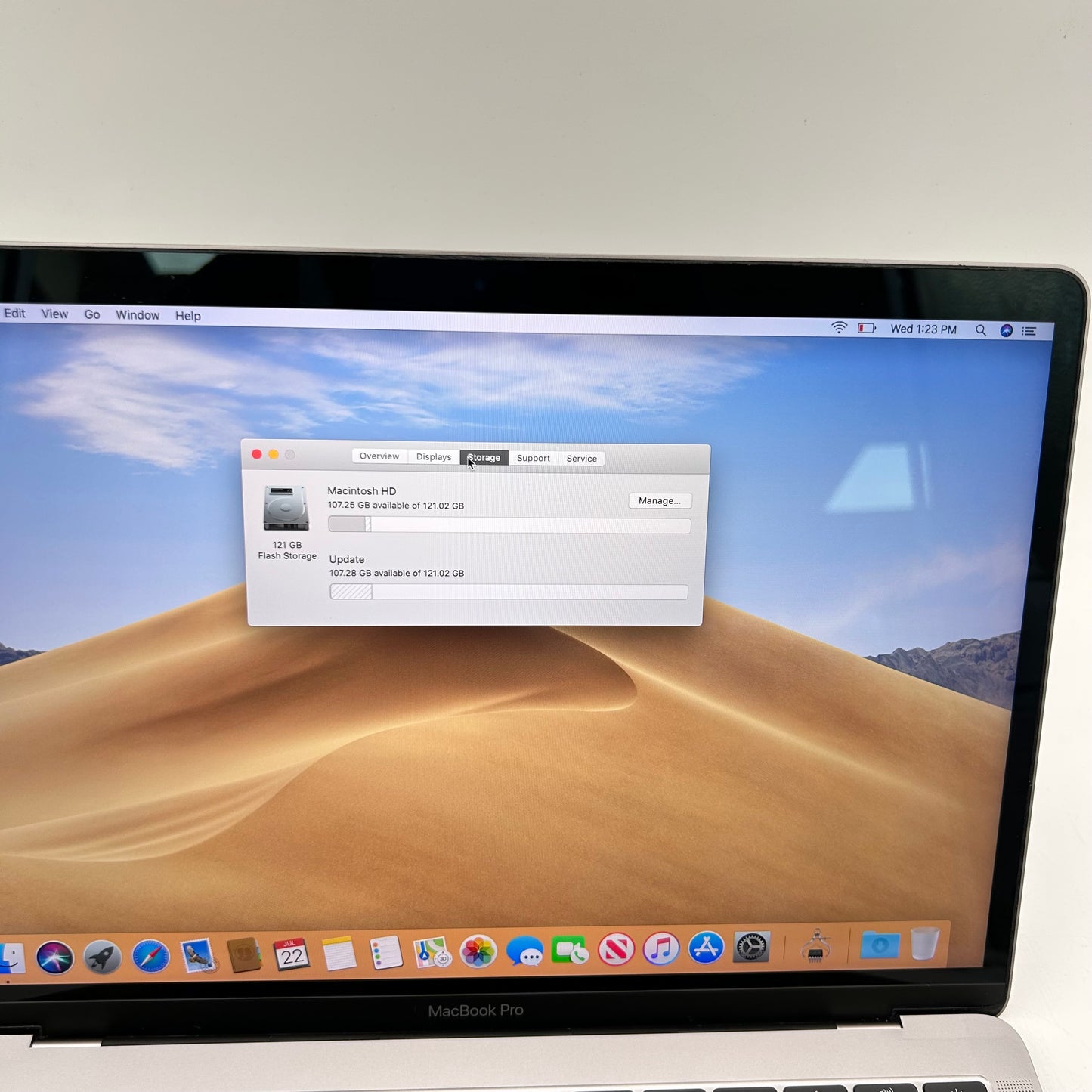 Broken 2017 Apple MacBook Pro 13.3" i5 2.3GHz 8GB RAM 128GB SSD Space Gray A1708 Read