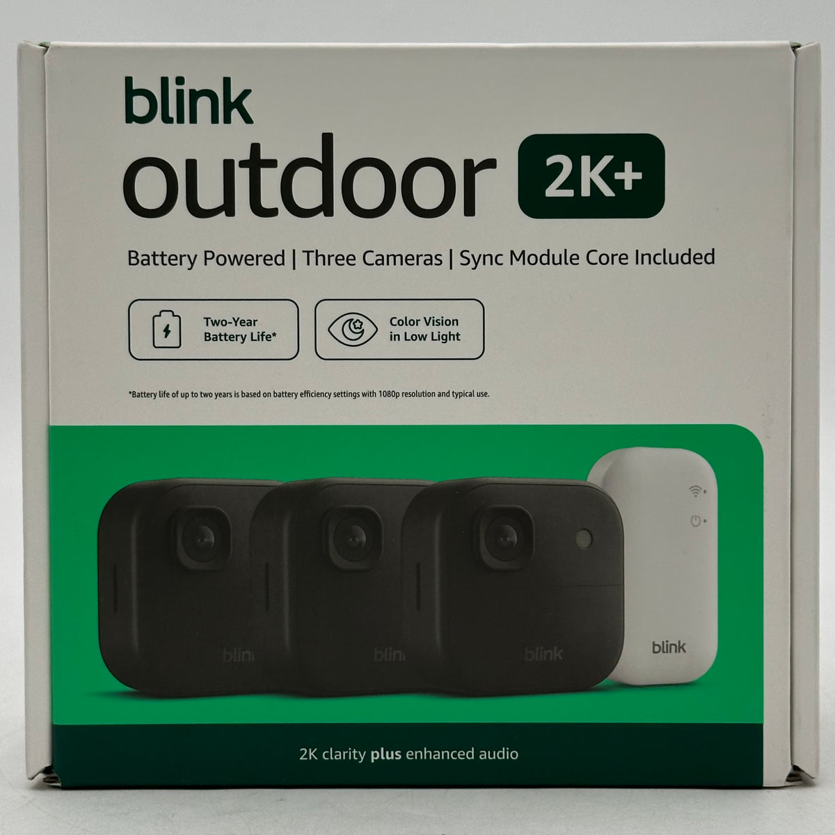 New Blink Outdoor 2K+ Home Security Camera Black BCM00900U