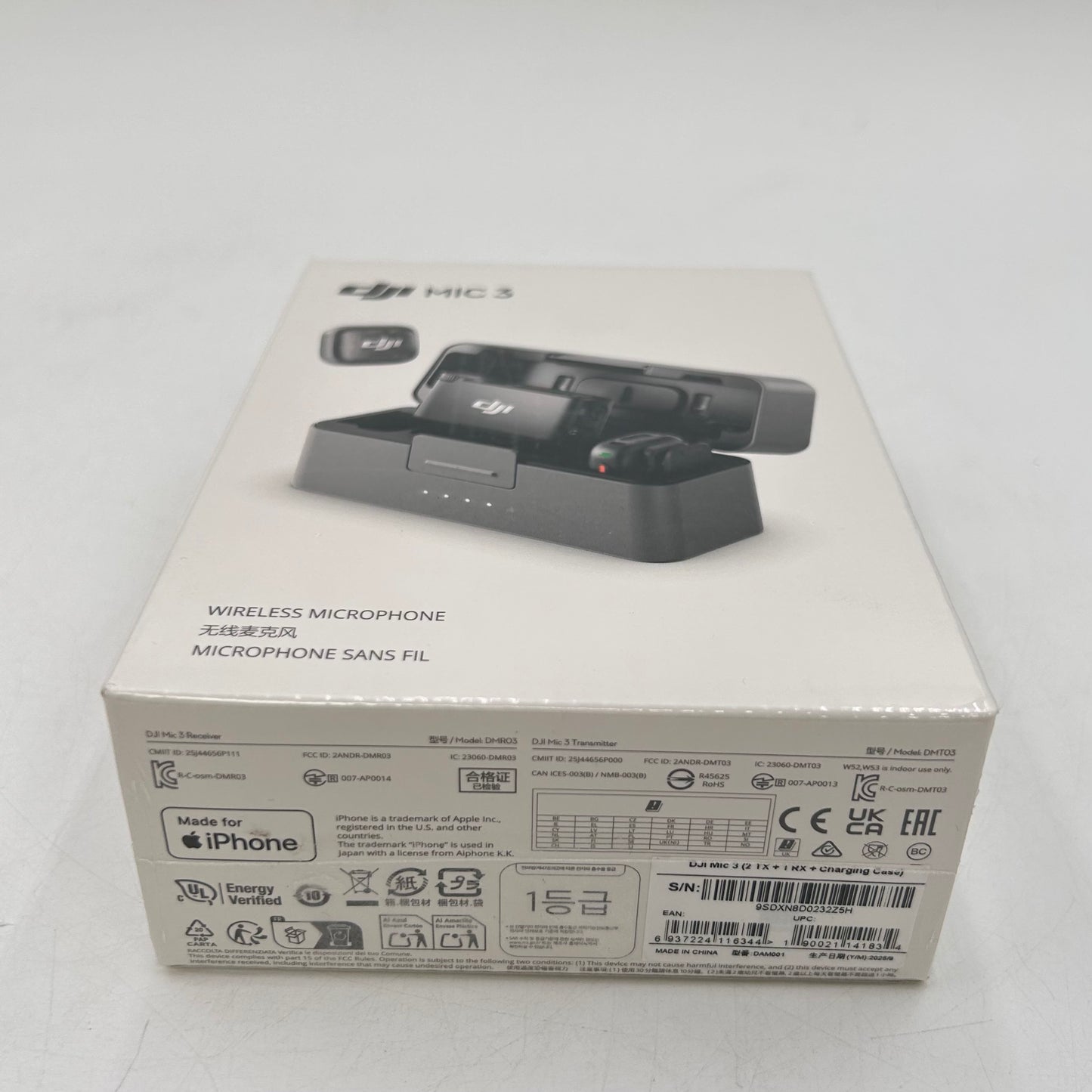 New DJI Mic 3 20Hz - 20kHz Wireless Microphone DAM001