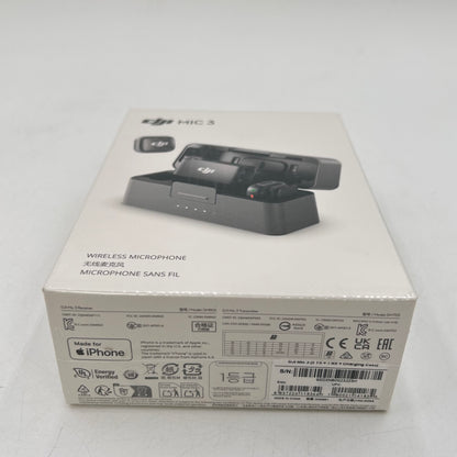 New DJI Mic 3 20Hz - 20kHz Wireless Microphone DAM001