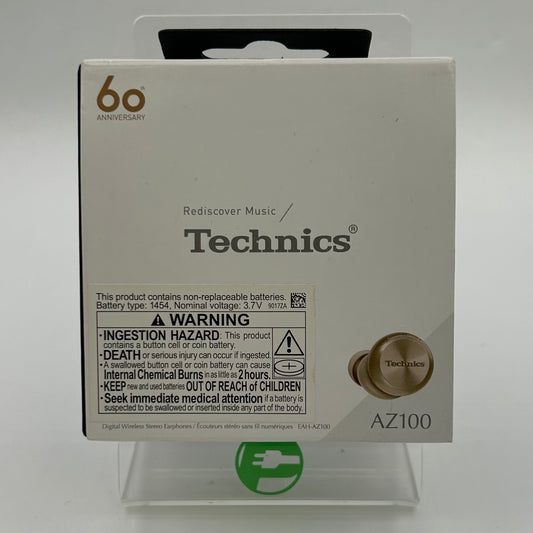 New Technics Digital Wireless Stereo Earphones Silver AZ100