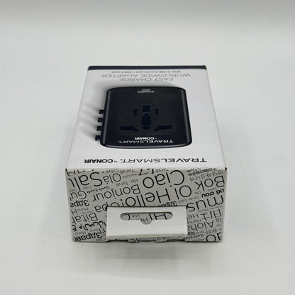 New TravelSmart By Conair Fast Charge Worldwide Adapter TS450T