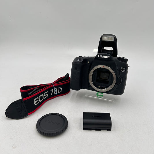 Canon EOS 70D 20.2MP Digital SLR DSLR Camera 9911 Shutter Count