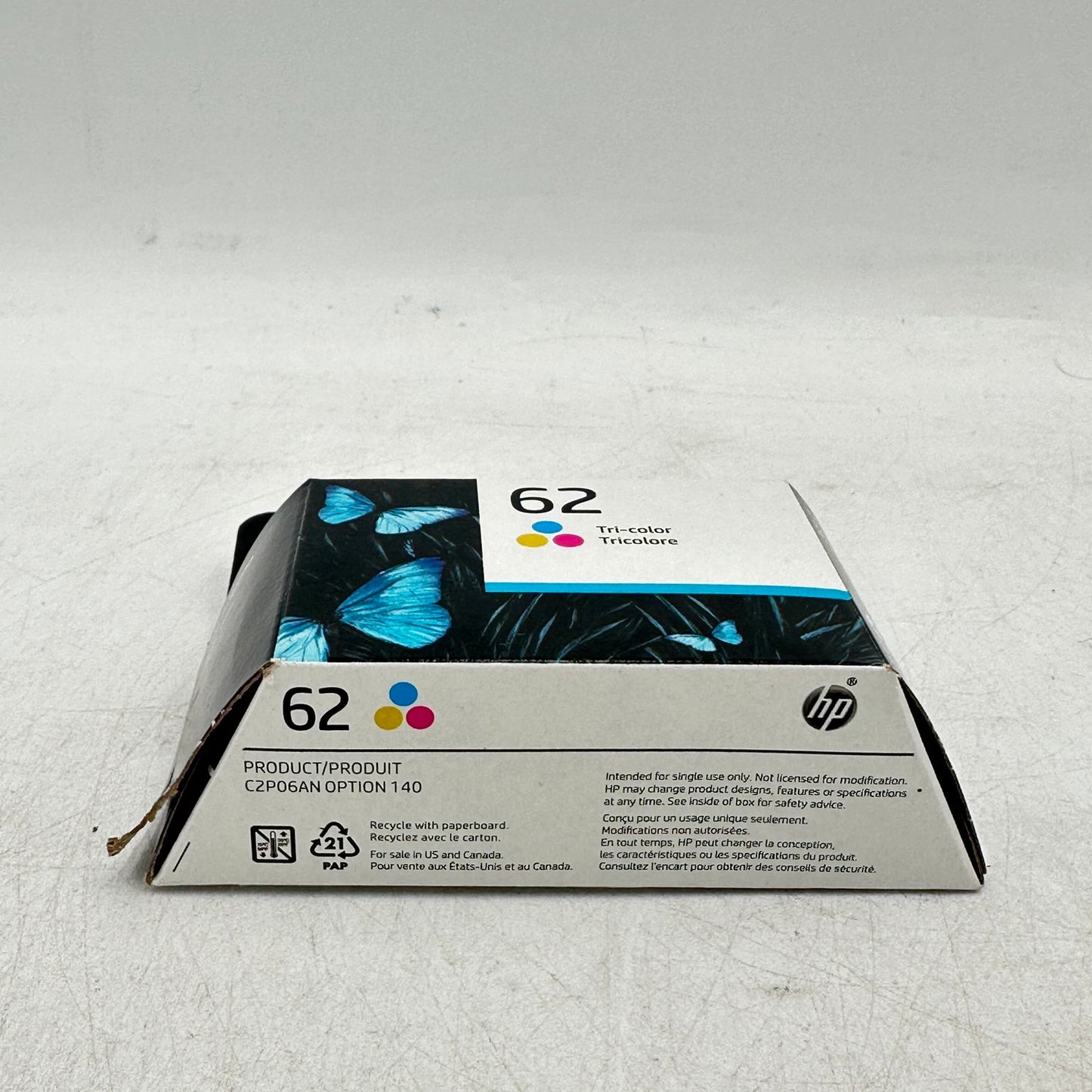 HP 62 Tri-color Ink Cartridge C2P06AN