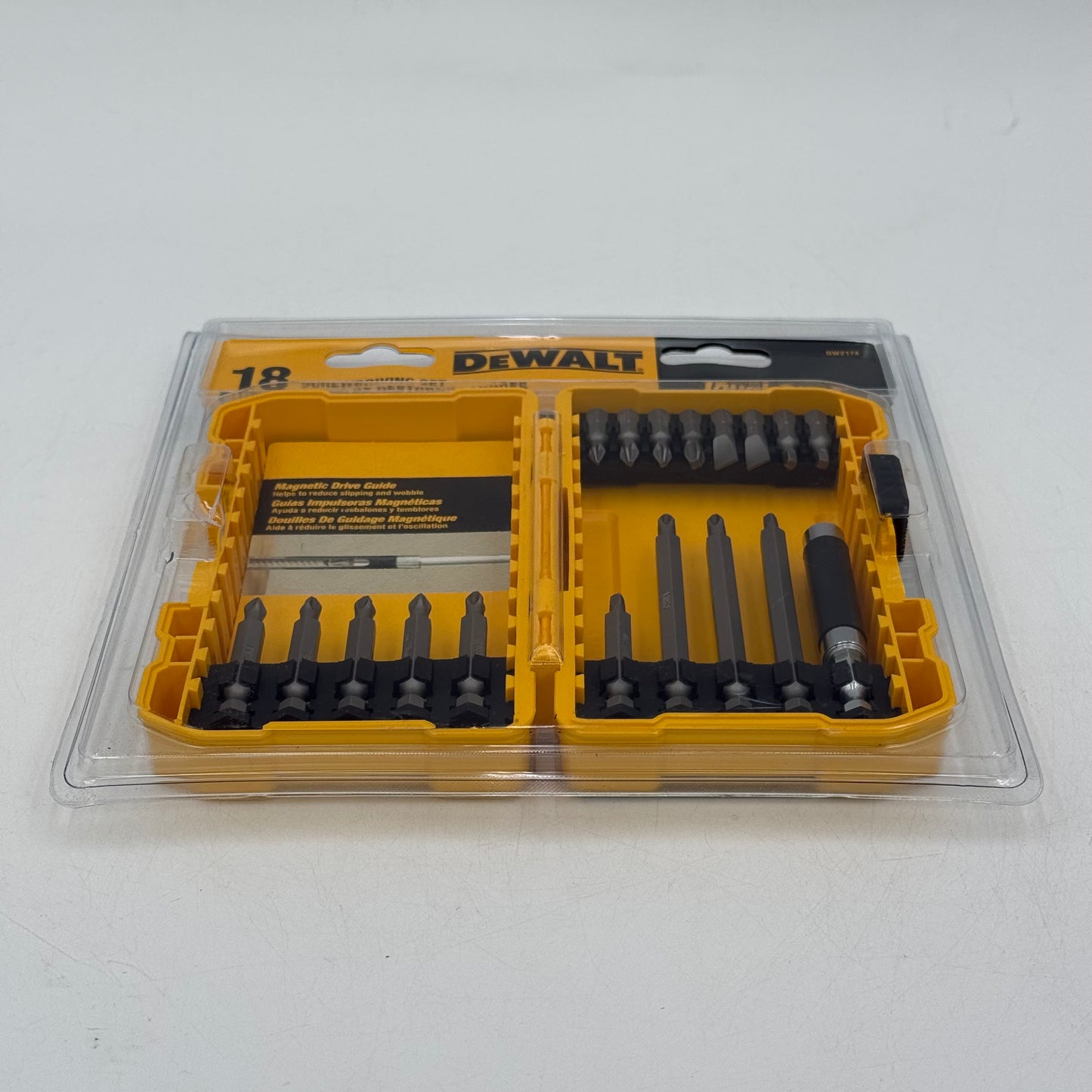 New DeWalt DW2174 18-Piece Screwdriving Set With Tough Case