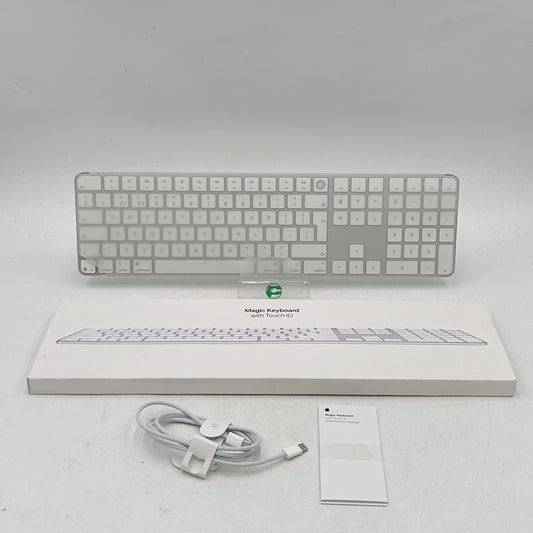 Apple Magic Keyboard (USB-C) with Touch ID and Numeric Keypad White A3119