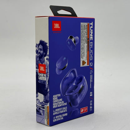 New JBL Tune Buds 2 In-Ear Wireless Headphones Ghost Purple JBLTBUDS2GMAEAM