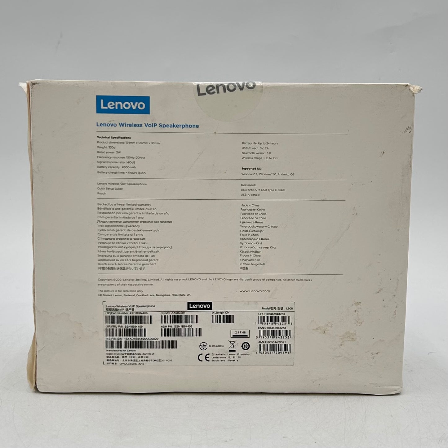 New Lenovo Wireless VoIP Speakerphone L900