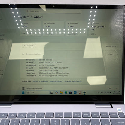 Dell Inspiron 7445 2-IN-1 14" Core 7 150U 1.8GHz 16GB RAM 1TB SSD