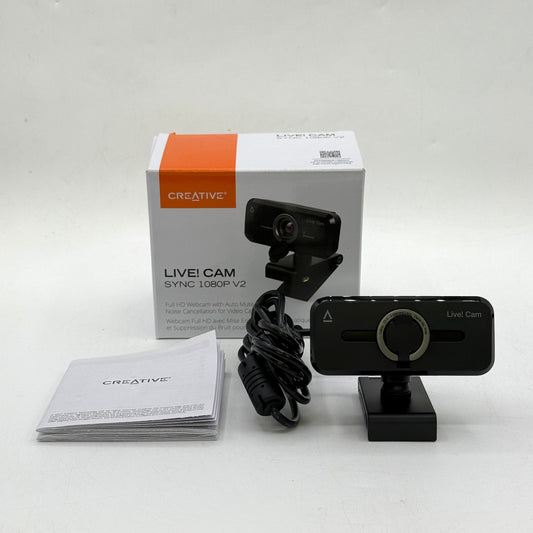 Creative Labs Live Cam Sync 1080p V2 Fixed Webcam VF0880