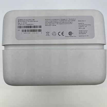 New Beats Solo4 Wireless On-Ear Bluetooth Headphones Cloud Pink A3140