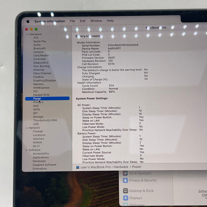 2023 Apple MacBook Pro 14" M3 Pro 14C GPU 4.0GHz 18GB RAM 512GB SSD A2992