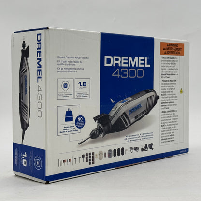 New Dremel 4300 Corded Premium Rotary Tool Kit