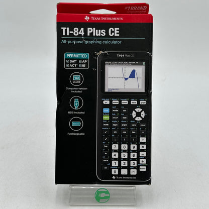 New Texas Instruments TI-84+ CE Graphing Calculator Black