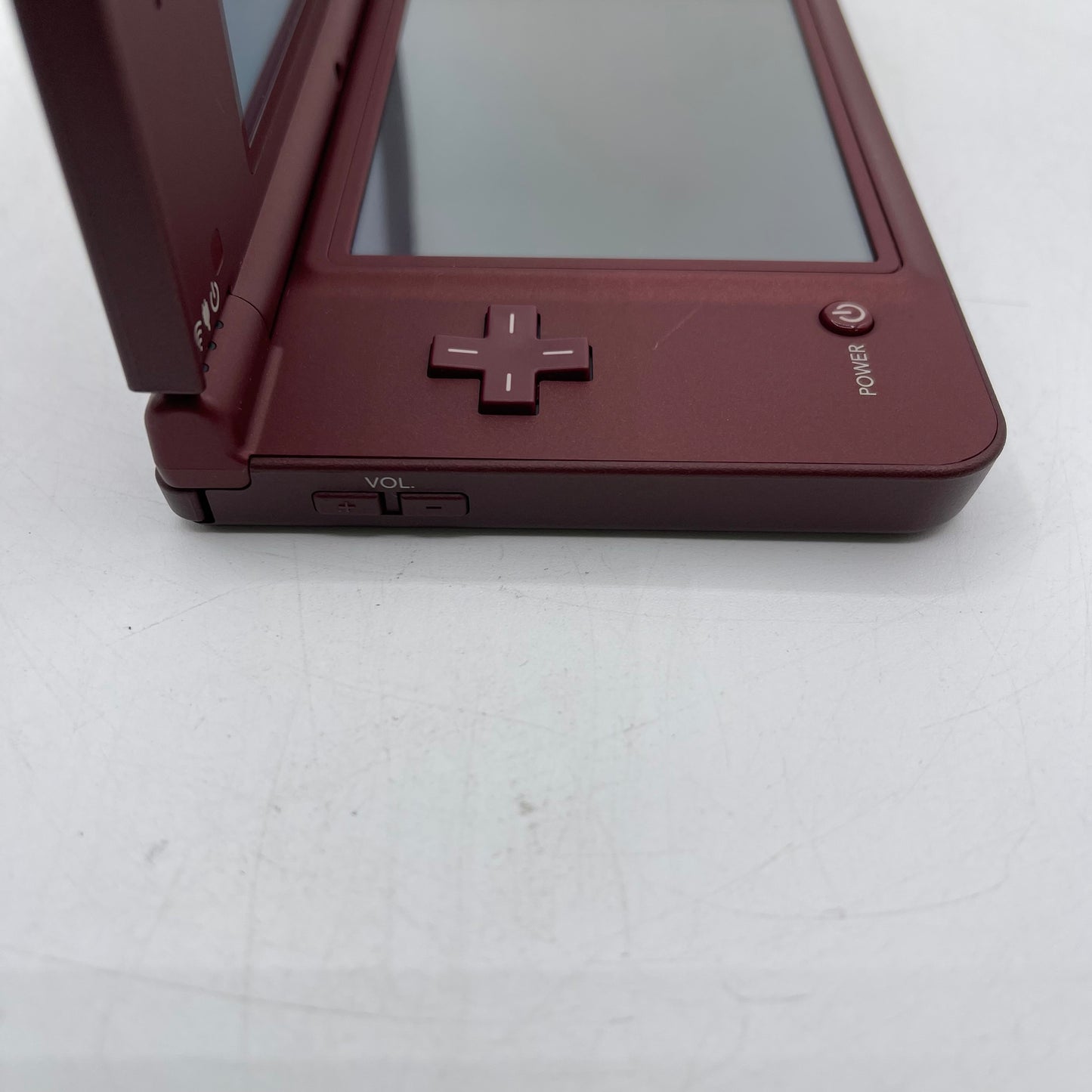 Broken Nintendo DSi XL Handheld Game Console TWL-001 Burgundy Power Issue