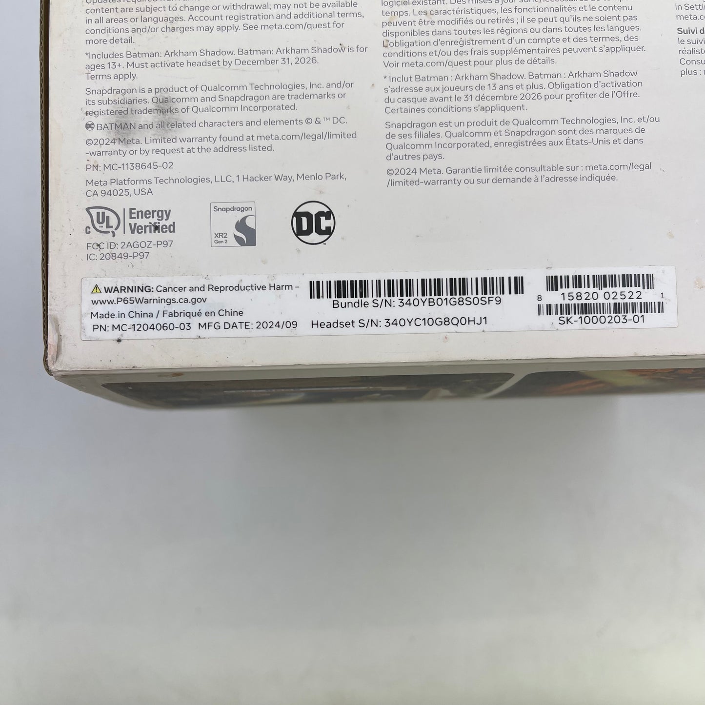 Meta Quest 3S 128GB Standalone All-in-One VR Headset KW49CM