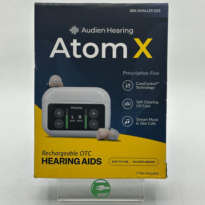 New Audien Atom X OTC Hearing Aid 95011451