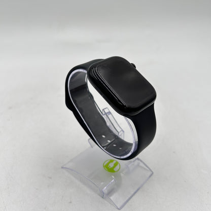 Unlocked Apple Watch Series 10 46MM Black Aluminum Black Sport Band MWY43LW/A