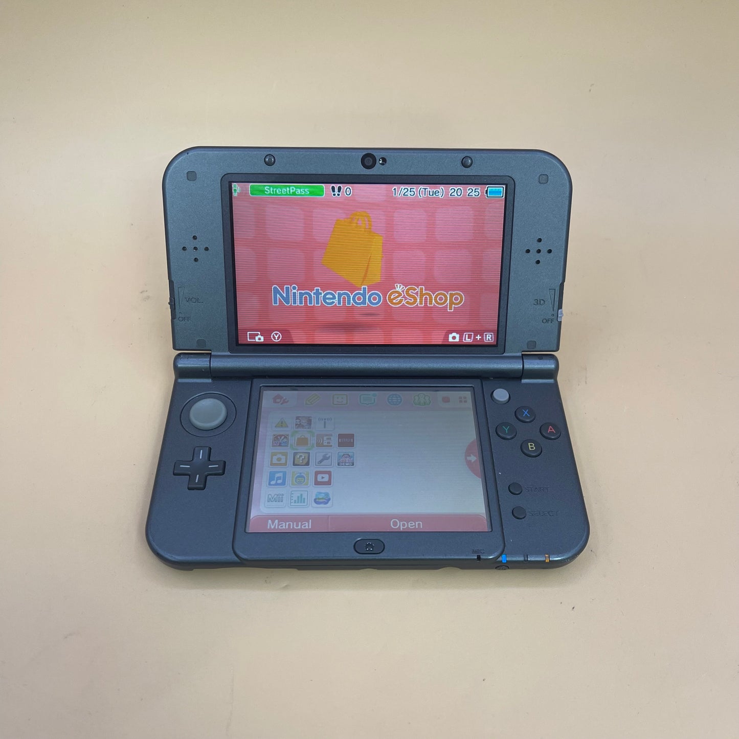 Nintendo 3DS XL Handheld Game Console Only RED-001 Black