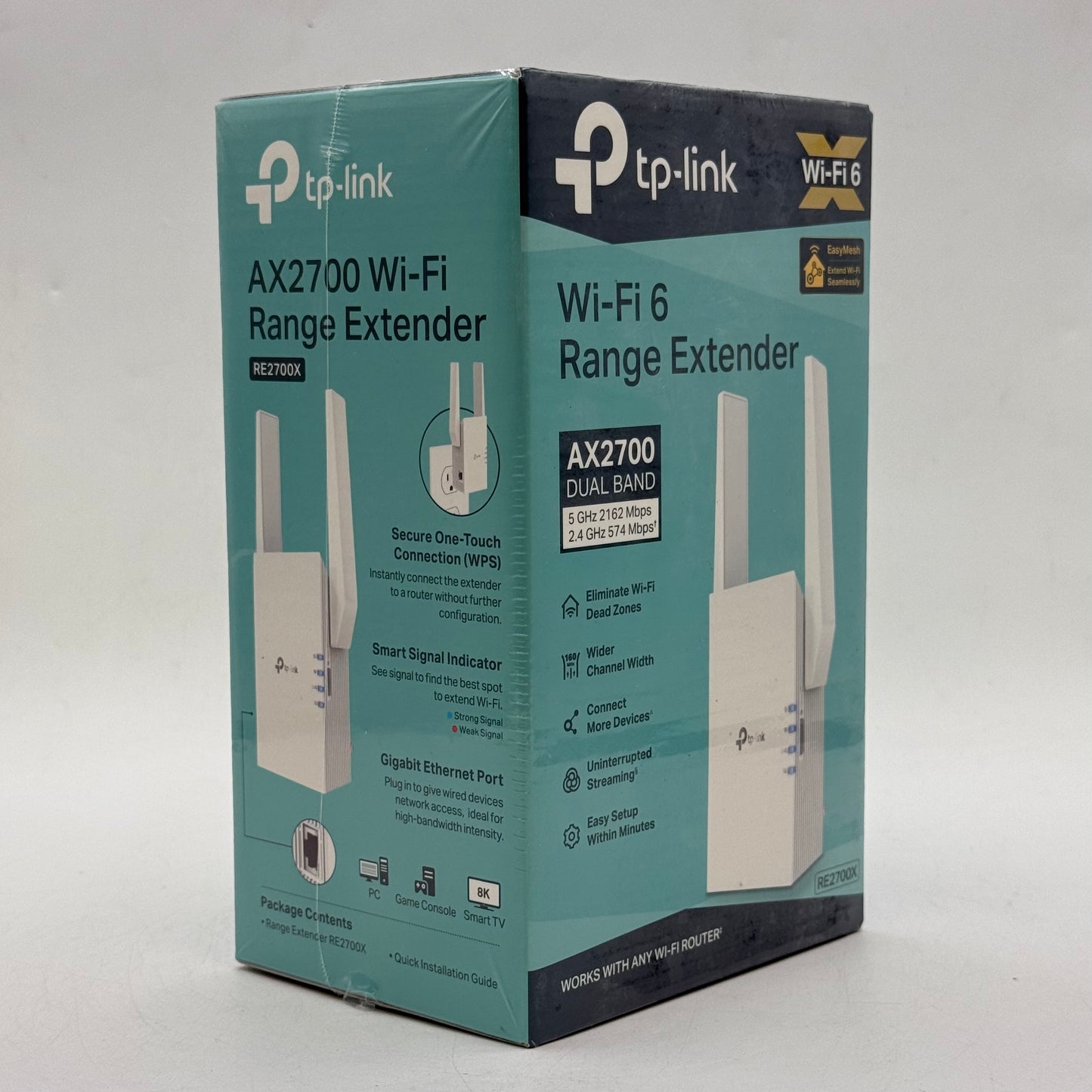 New TP-Link AX2700 Wi-Fi 6 Dual-Band Range Extender RE2700X