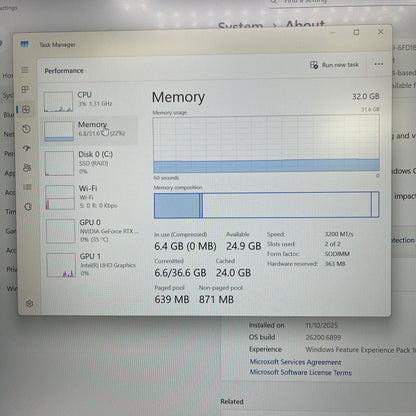 HP Omen 16-B005DX 16.1 I7-11800H 2.3GHz 32GB RAM 1TB SSD GeForce RTX 3070