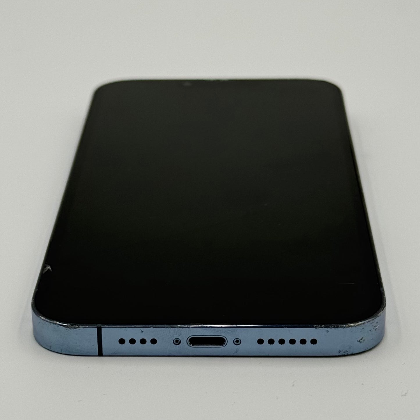 Broken Unlocked Apple iPhone 13 Pro Max 512GB Sierra Blue NLFE3LL/A Cracked Screen