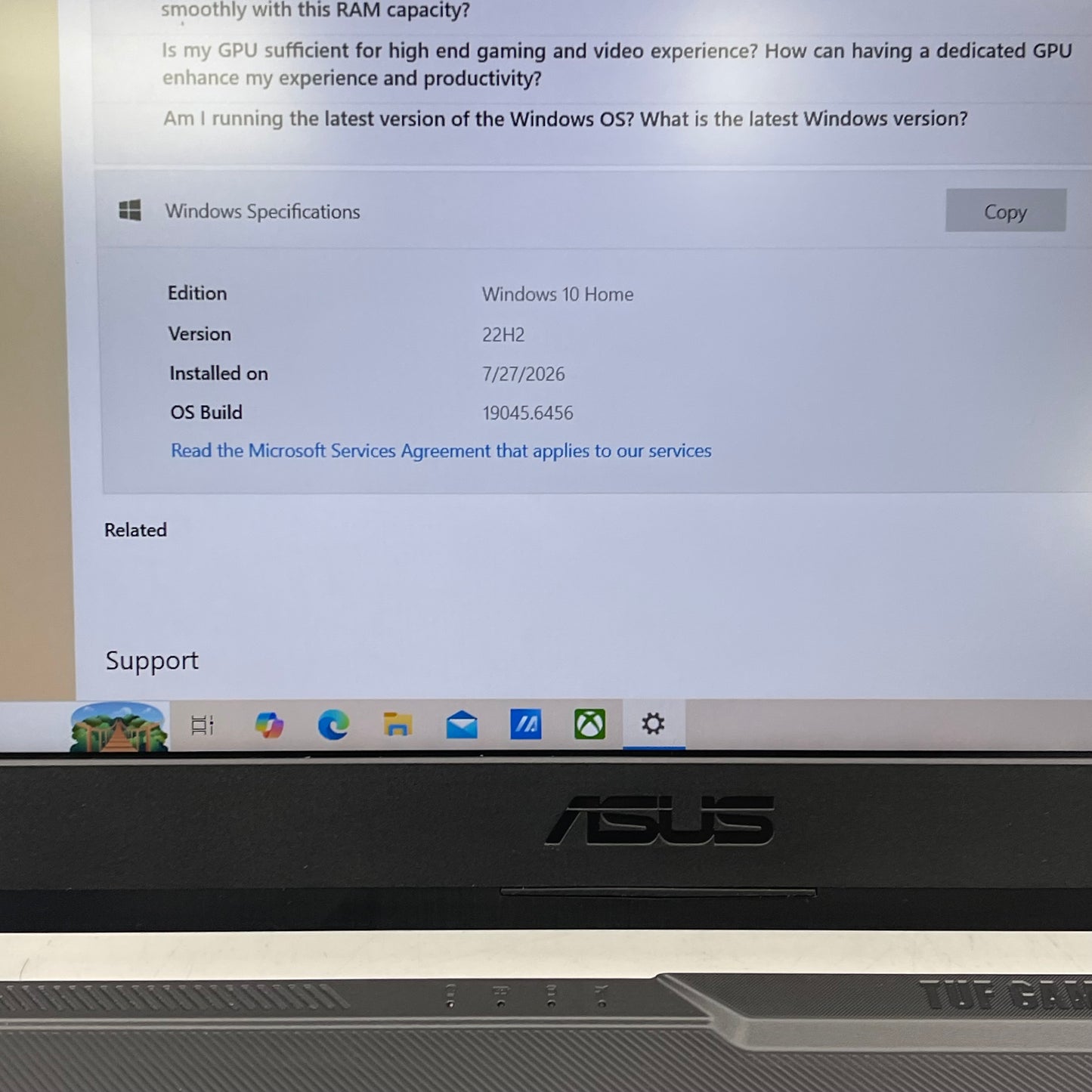 Asus TUF A15 15.6" Ryzen 5 4600H 3.0GHz 8GB RAM 512GB SSD GeForce GTX 1650