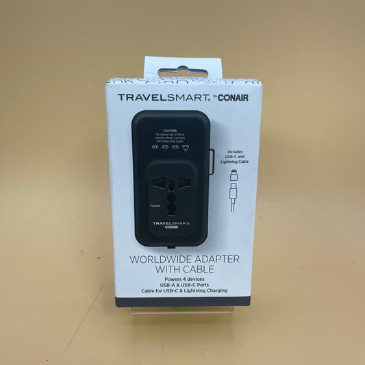 New Travelsmart Worldwide Adapter With Cable