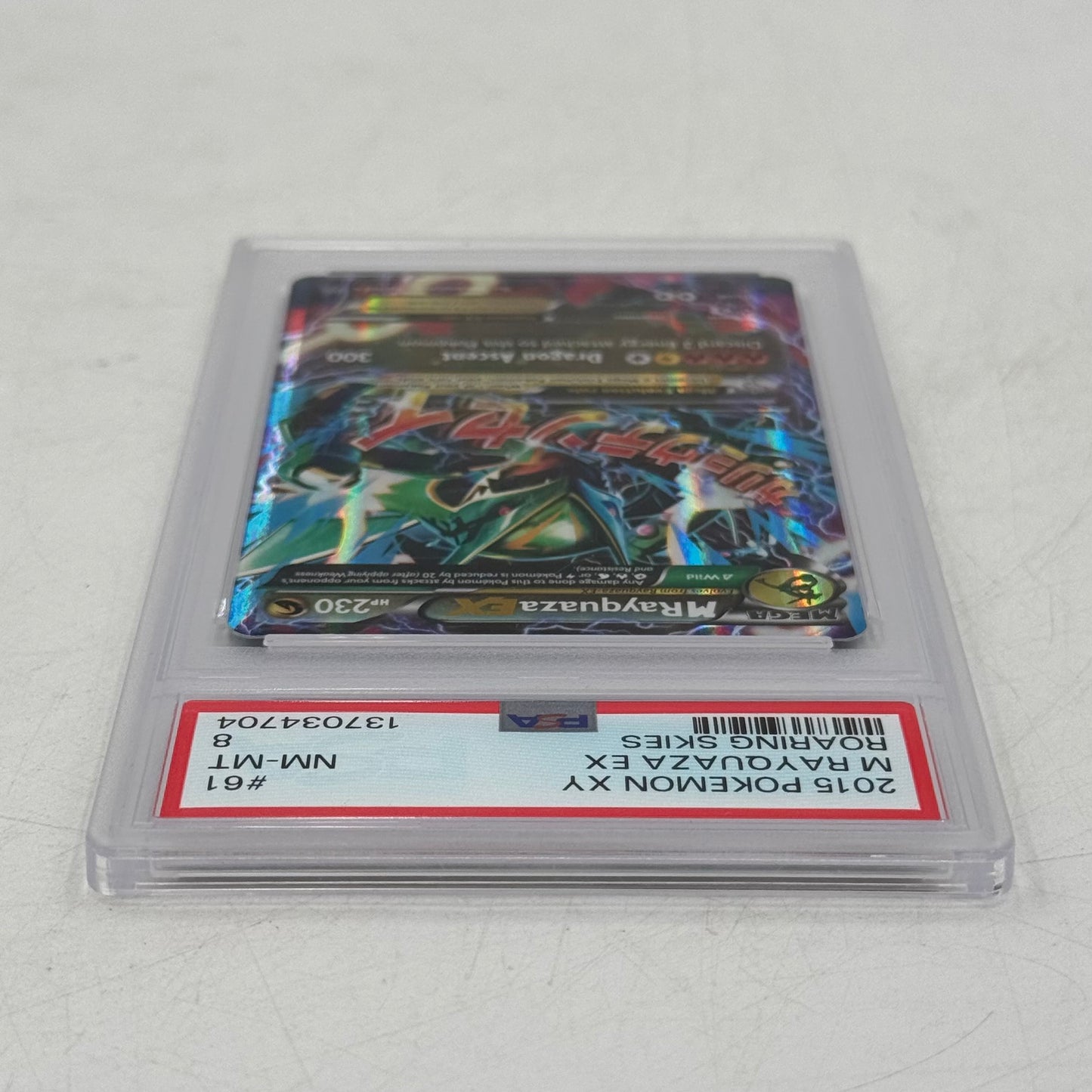 Pokémon TCG XY - Roaring Skies M Rayquaza EX 61/108 Holo English PSA 8 NM-MT