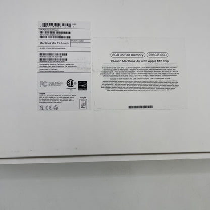 Broken 2022 Apple MacBook Air M2 8C GPU 3.5GHz 8GB 256GB A2681 Remotely Managed