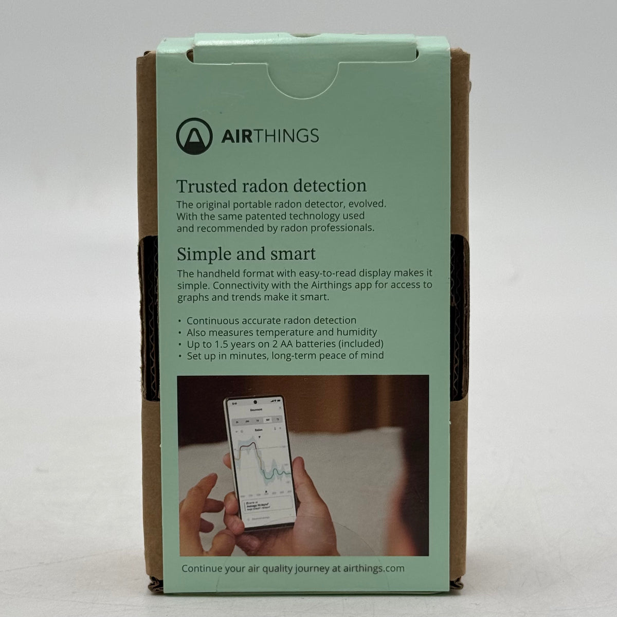 New Airthings Corentium Home 2 Digital Radon Detector 325