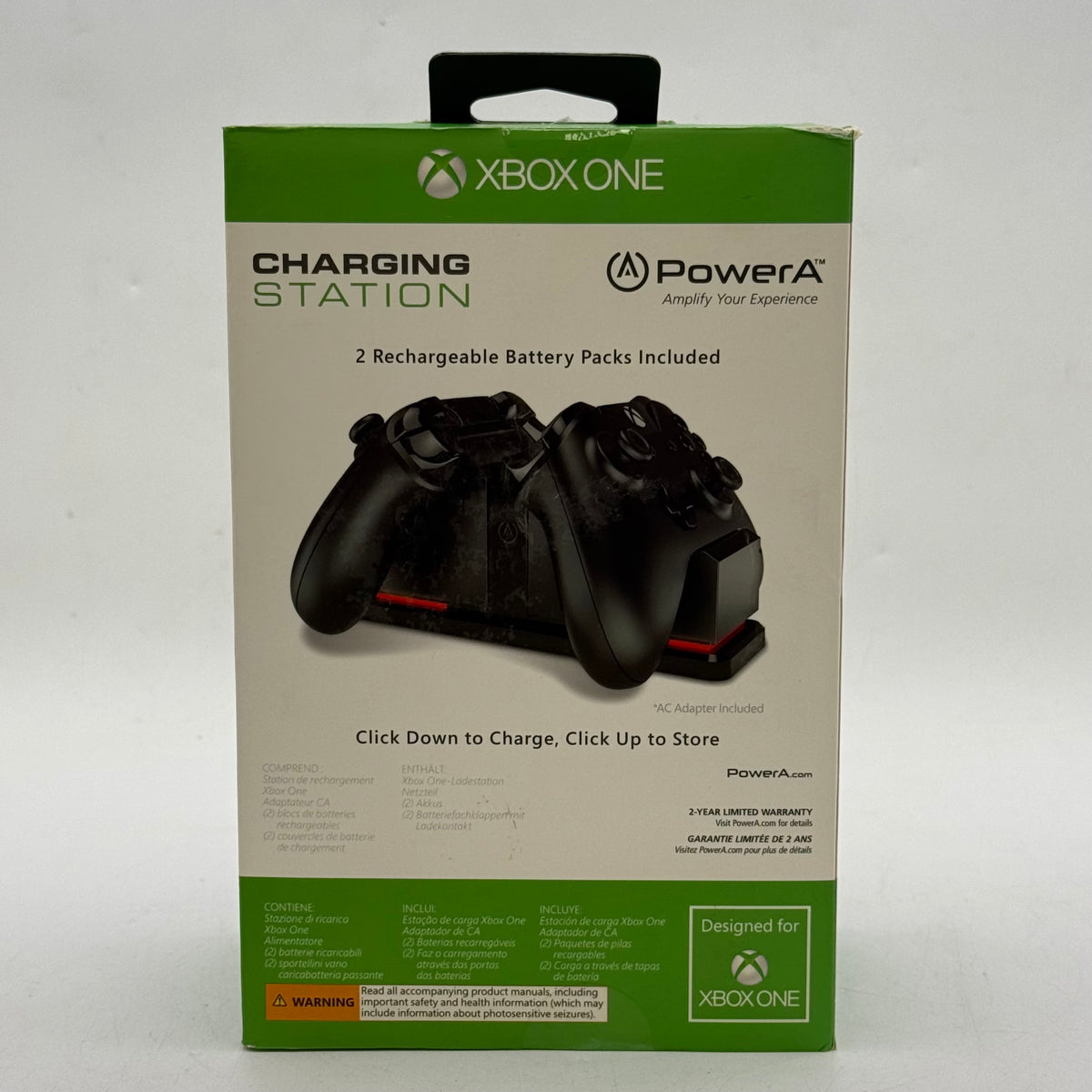 New PowerA Charging Station For Xbox One Black