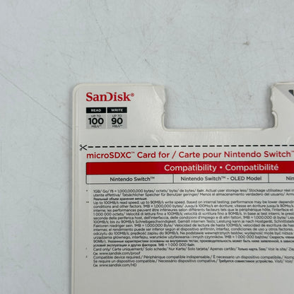 New SanDisk microSDXC Card for Nintendo Switch 512GB microSD SDSQXAO-512G-GN6ZK