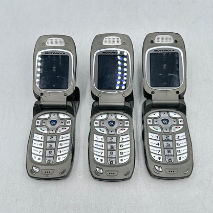 Lot of 4 Motorola Nextel Silver i880/ 3x i850 Cell Phone FA8400M/B000A2REVG