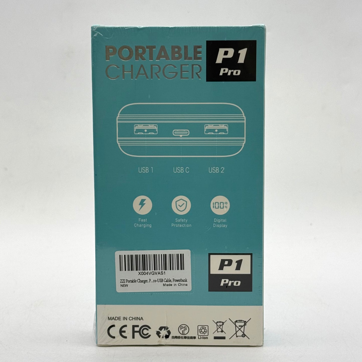 New P1 Pro 60000mAh 22.5W Portable Power Bank Black
