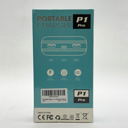 New P1 Pro 60000mAh 22.5W Portable Power Bank Black