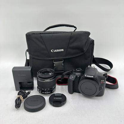 Canon EOS T6 18.0MP Digital SLR 2767 SCount w/ EFS 18-55mm Lens & Bag