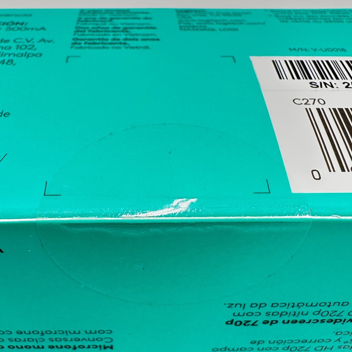 New Logitech C270 HD Webcam 960-000694