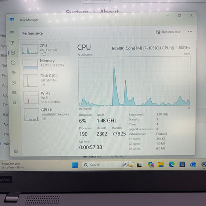 Lenovo ThinkPad X1 CARBON GEN 8 14" i7-10510U 1.8GHz 16GB RAM 1TB SSD