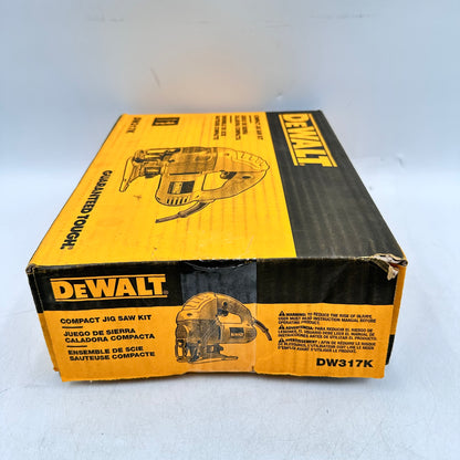 New DeWalt DW317K 120V AC 5.5 Amp Motor Compact Jig Saw Kit