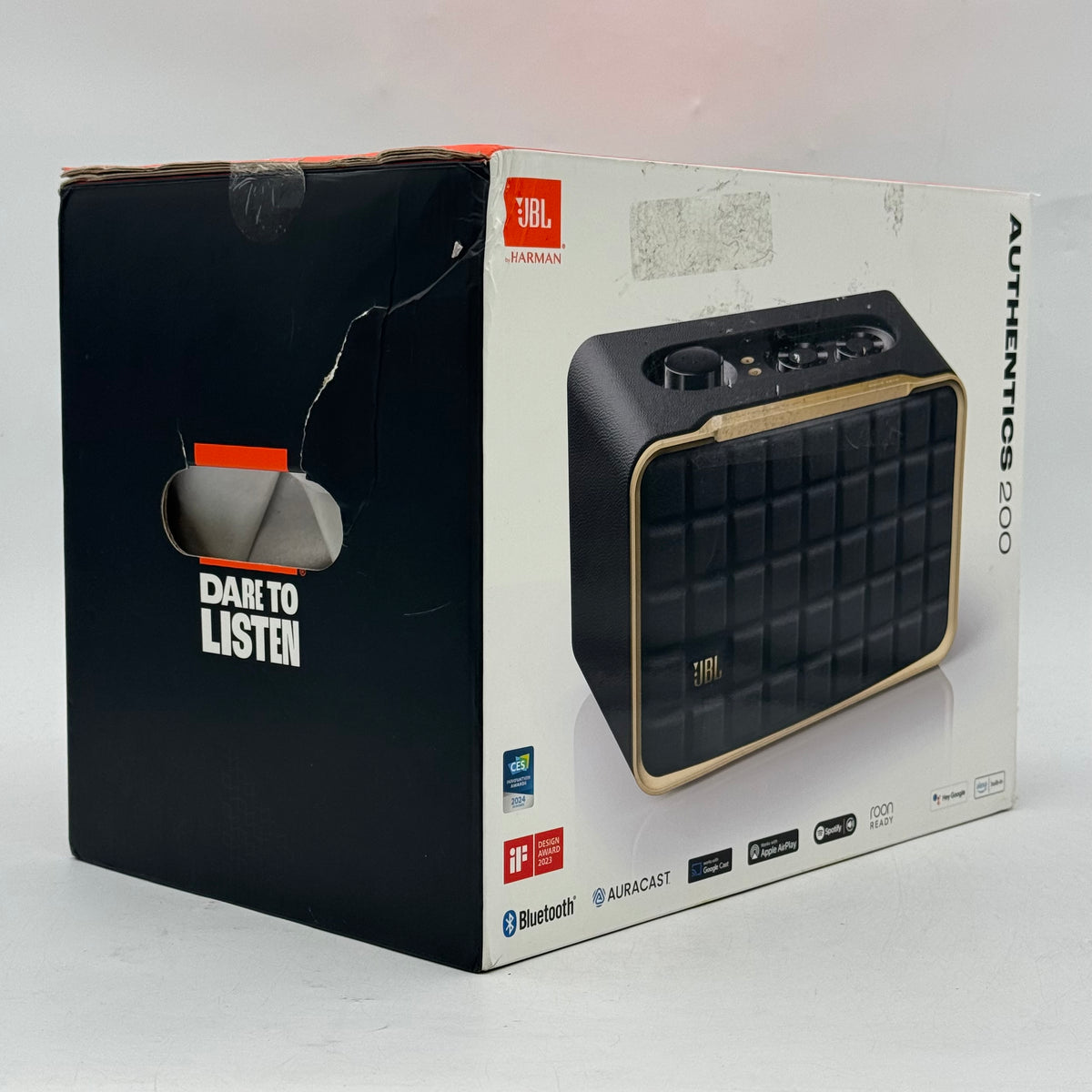 New JBL Authentics 200 Wireless Smart Home Speaker Black JBLAUTH200BLKAM