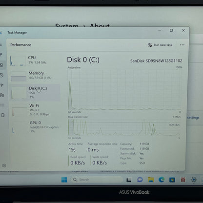 Asus Vivobook 14 X420U 14" i5-8250U 1.6GHz 8GB RAM 128GB SSD