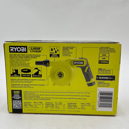 New Ryobi FVIF61K 4V High Volume Inflator