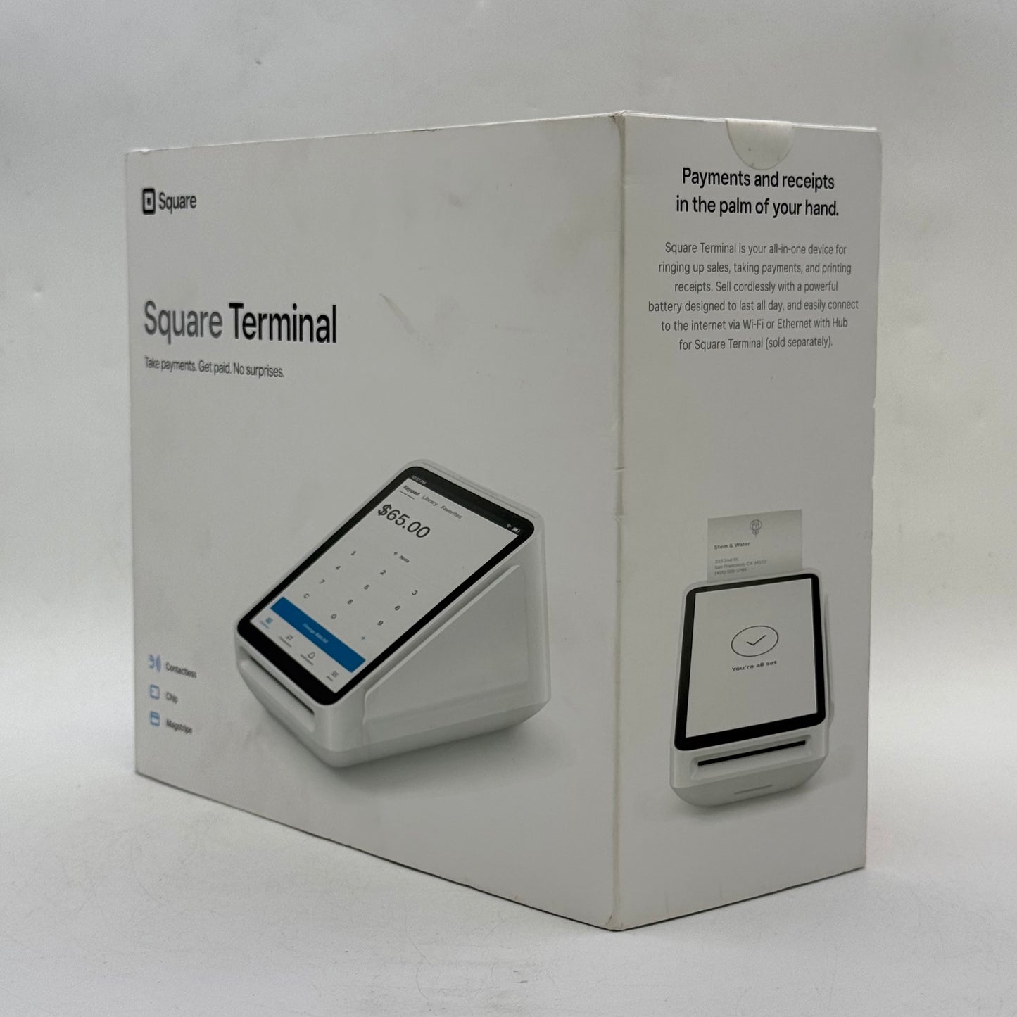 New Square Terminal Point-Of-Sale (POS) Payment Terminal SPD2-01 White