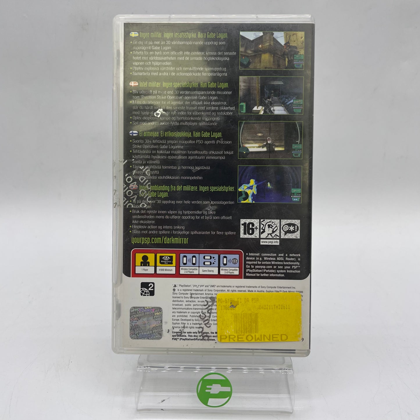 Syphon Filter: Dark Mirror PlayStation Portable PSP