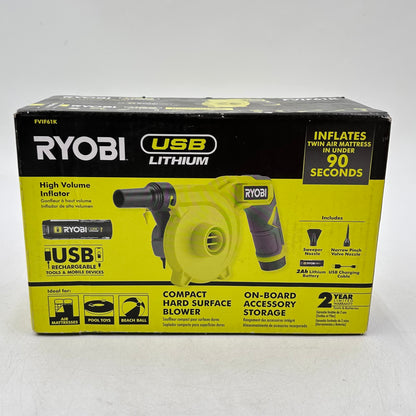 New Ryobi FVIF61K 4V High Volume Inflator