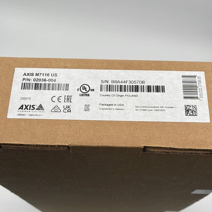 New Axis M7116 Video Encoder 02036-004