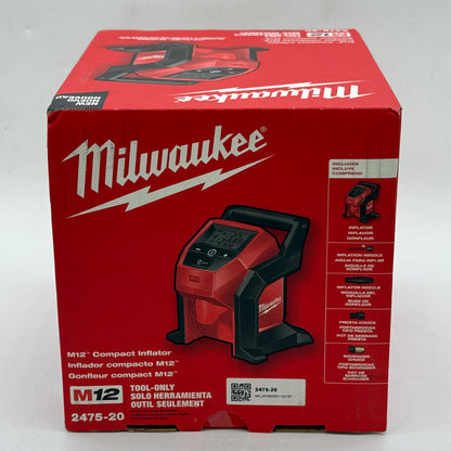 New Milwaukee 2475-20 M12 12V Compact Inflator